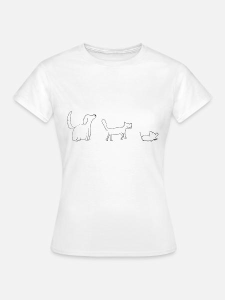 Tiere Tierliebhaber - Frauen T-Shirt - Weiß