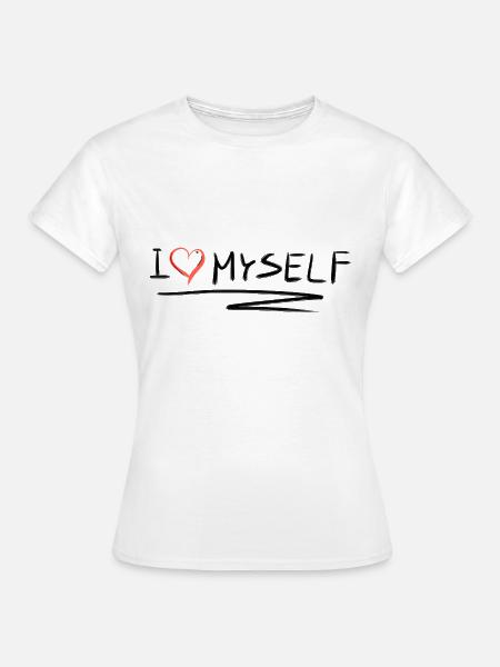 ich liebe mich selbstliebe herz - Frauen T-Shirt - Weiß