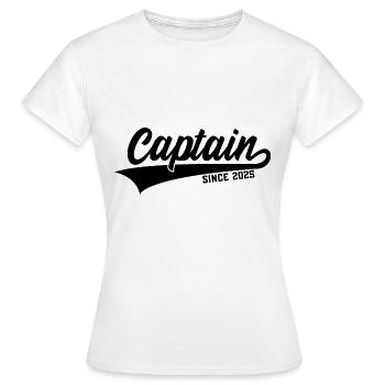 CAPTAIN CAPTAIN 2025 - Women's T-Shirt - white - Front - AI Model Female 172 dark (172cm)