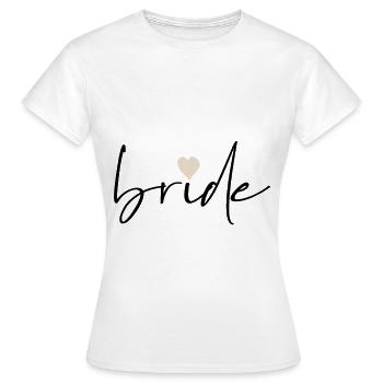 Bride - JGA Junggesellenabschied Frauen - Frauen T-Shirt - Weiß - Vorne - AI Model Female 172 dark (172cm)