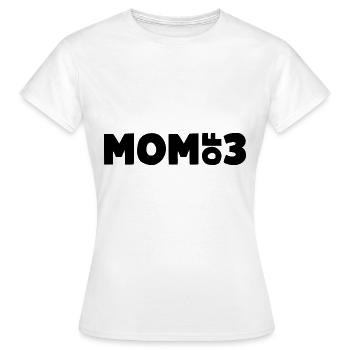 Mom of 3 - Women's T-Shirt - white - Front - AI Model Female 172 dark (172cm)
