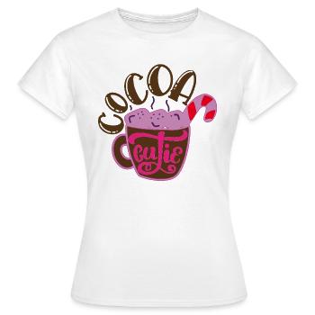 Cocoa Cutie - Heiße Schokolade für die Süßen - Frauen T-Shirt - Weiß - Vorne - AI Model Female 172 dark (172cm)