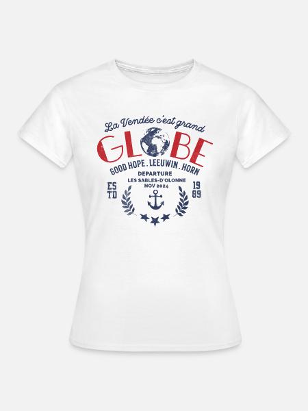 Globe nautische Regatta - Frauen T-Shirt - Weiß