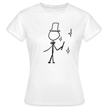 Zaubern Zauberer - Frauen T-Shirt - Weiß - Vorne - AI Model Female 172 dark (172cm)