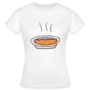 Suppe Essen - Frauen T-Shirt - Weiß - Vorne - AI Model Female 172 dark (172cm)