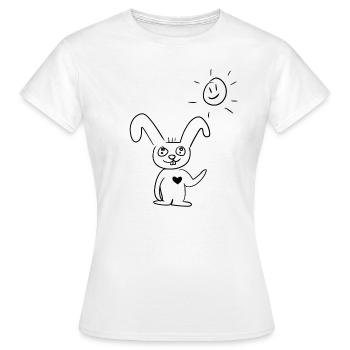 Good morning - Women's T-Shirt - white - Front - AI Model Female 172 dark (172cm)