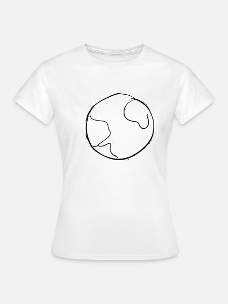 Planet Menschheit - Frauen T-Shirt - Weiß