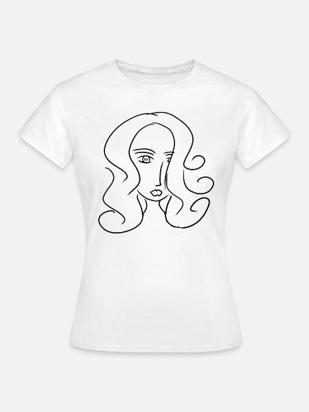 figur abstrakt - Frauen T-Shirt - Weiß