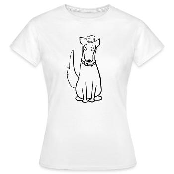 hund wachhund - Frauen T-Shirt - Weiß - Vorne - AI Model Female 172 dark (172cm)