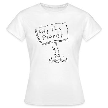 klimawandel klima - Frauen T-Shirt - Weiß - Vorne - AI Model Female 172 dark (172cm)