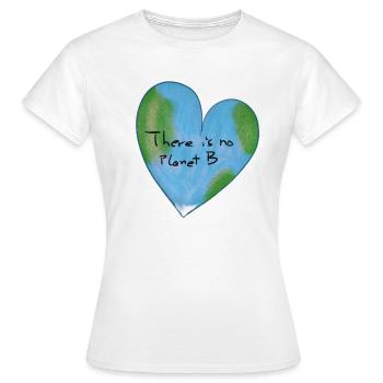 changement climatique cœur protection du climat - T-shirt Femme - blanc - Devant - AI Model Female 172 dark (172cm)