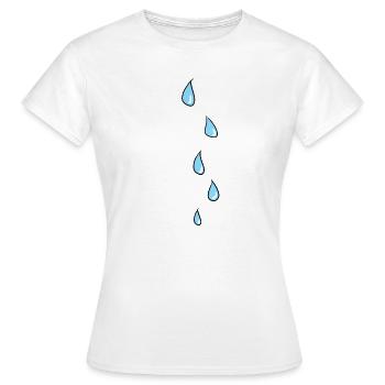 eau de nuage de pluie - T-shirt Femme - blanc - Devant - AI Model Female 172 dark (172cm)