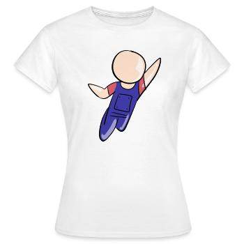 craftsmen's craft workers construction workers - Women's T-Shirt - white - Front - AI Model Female 172 dark (172cm)
