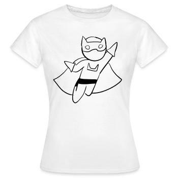 héros super-héros méchant adversaire méchant - T-shirt Femme - blanc - Devant - AI Model Female 172 dark (172cm)