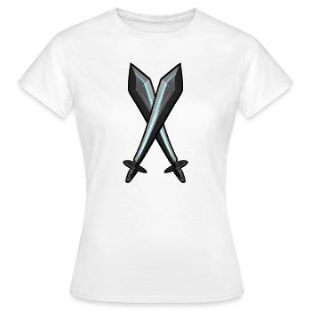 sword sword fight sword fight - Women's T-Shirt - white - Front - AI Model Female 172 dark (172cm)
