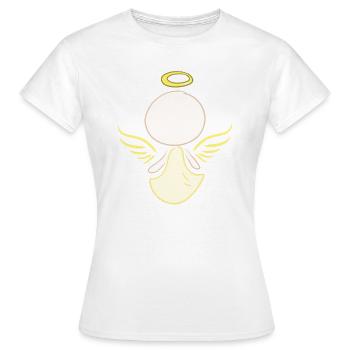 Symbole d’ange Protecteur Homme - T-shirt Femme - blanc - Devant - AI Model Female 172 dark (172cm)