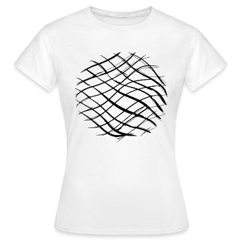 kreuze muster kreuz kreis - Frauen T-Shirt - Weiß - Vorne - AI Model Female 172 dark (172cm)