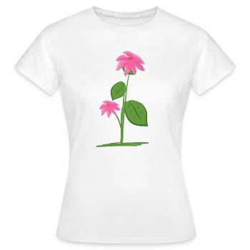 pflanze pflanzen blumen - Frauen T-Shirt - Weiß - Vorne - AI Model Female 172 dark (172cm)