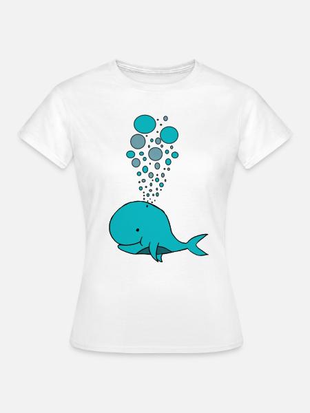 Kleiner Wal - Frauen T-Shirt - Weiß