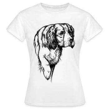 IRW Setter vorstehend - Frauen T-Shirt - Weiß - Vorne - AI Model Female 172 dark (172cm)