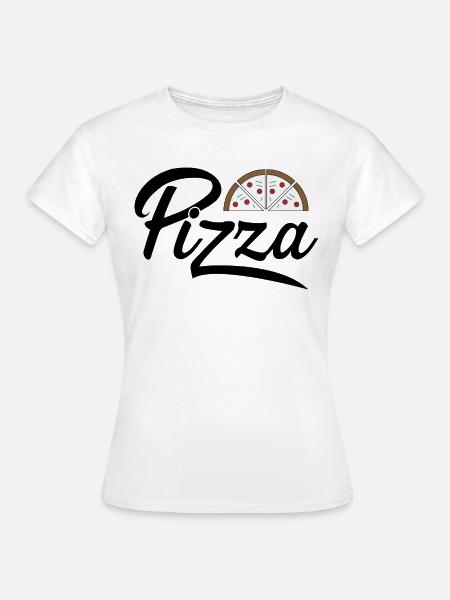 Pizza - Frauen T-Shirt - Weiß