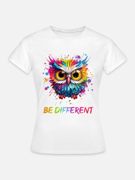 LUSTIGE BUNTE EULE - Frauen T-Shirt -