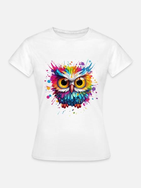 BUNTE EULE - Frauen T-Shirt - 
