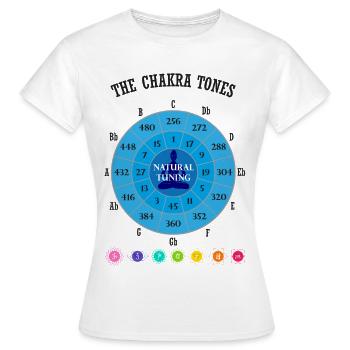 Die Chakra-Töne - Frauen T-Shirt - Weiß - Vorne - AI Model Female 172 dark (172cm)