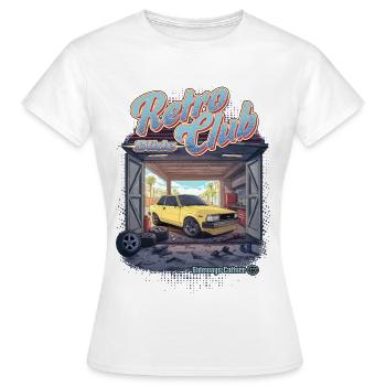 Retro Slide Club - Frauen T-Shirt - Weiß - Vorne - AI Model Female 172 dark (172cm)