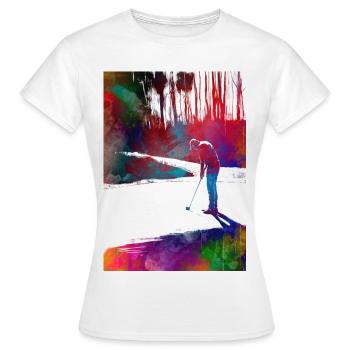 Golfspieler #golf - Frauen T-Shirt - Weiß - Vorne - AI Model Female 172 dark (172cm)