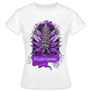 Purple Genetic - Frauen T-Shirt - Weiß - Vorne - AI Model Female 172 dark (172cm)