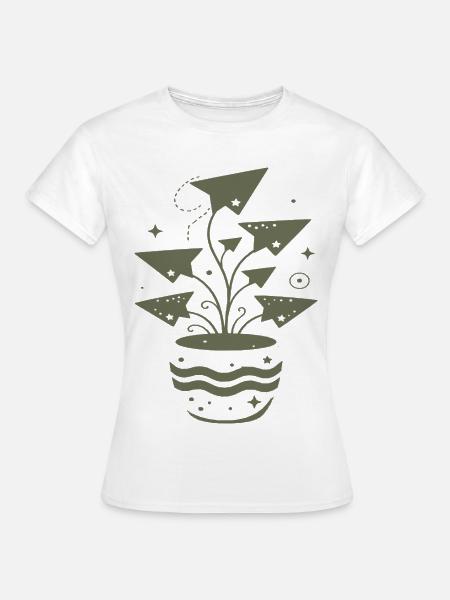 Magische Wachstumspflanze Explosiv - Frauen T-Shirt - Weiß