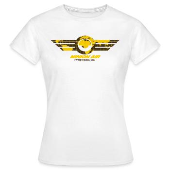Minions Fly The Minion Way With Minion Air - Women's T-Shirt - white - Front - AI Model Female 172 dark (172cm)