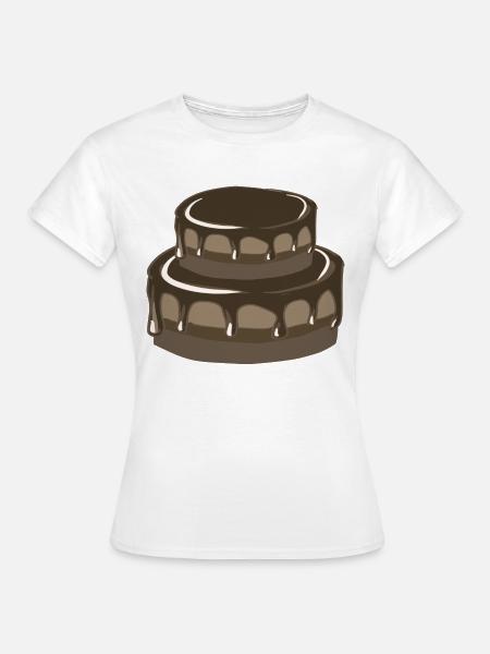 torte schokolade - Frauen T-Shirt - Weiß