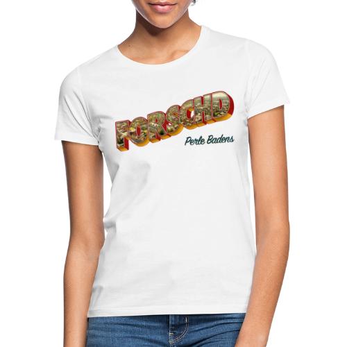 Forschd - Perle Badens - Vintage-Logo mit Luftbild - Frauen T-Shirt