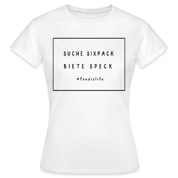 Geschenk für Sportmuffel - Frauen T-Shirt - Weiß - Vorne - AI Model Female 172 dark (172cm)