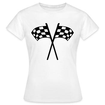 Zielflagge - Frauen T-Shirt - Weiß - Vorne - AI Model Female 172 dark (172cm)