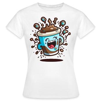Améliorez votre espresso - T-shirt Femme - blanc - Devant - AI Model Female 172 dark (172cm)