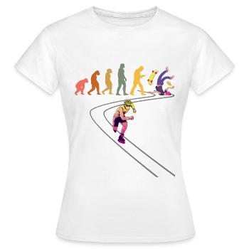 Inline Skating Rollerskates Inline Skates - Women's T-Shirt - white - Front - AI Model Female 172 dark (172cm)