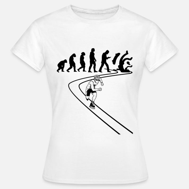 Inline-Skating Inline-Skater Inline-skates - Frauen T-Shirt - Weiß