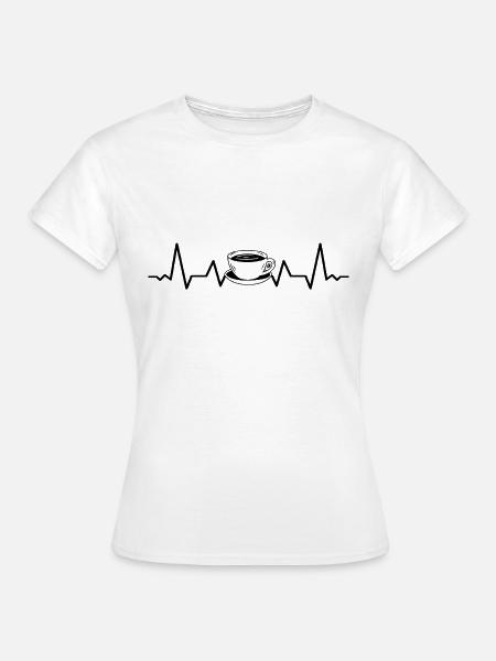 Kaffee Sammlung Kaffeetrinker Kaffeeliebhaber - Frauen T-Shirt - Weiß