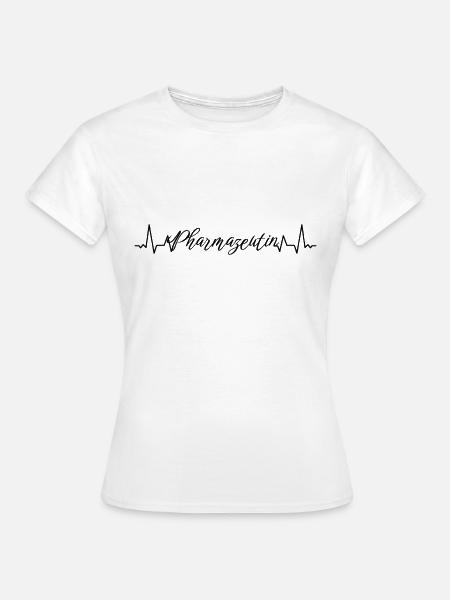 Laborant Herzschlag Pharmazeutin - Frauen T-Shirt - Weiß