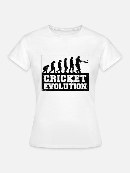Kricketspieler Cricket-game Evolution - Frauen T-Shirt - Weiß