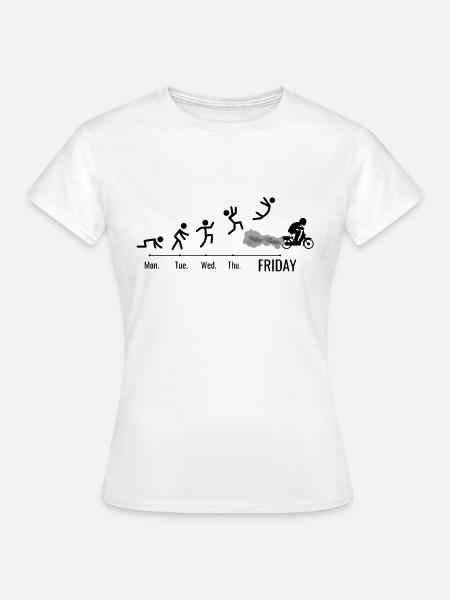 Mofa Mofaroller Moped Mofafahrer Mofa Wochenende - Frauen T-Shirt - Weiß