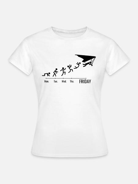 Drachenflieger Deltasegler Hanggleiter - Frauen T-Shirt - Weiß
