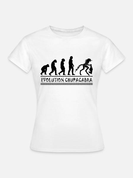 Kryptozoologen Chupacabra-Kreaturen Evolution - Frauen T-Shirt - Weiß
