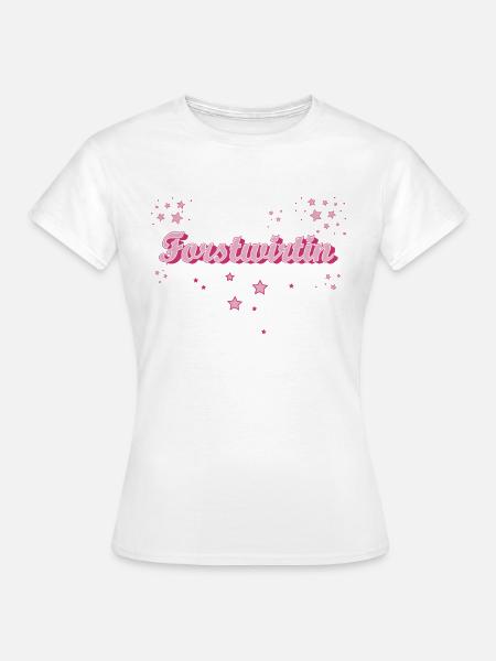 Förster Abschluss-Geschenk Forstwirtin - Frauen T-Shirt - Weiß