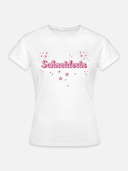 Schneidern Abschluss-Geschenk Textil-Schneiderin - Frauen T-Shirt - Weiß