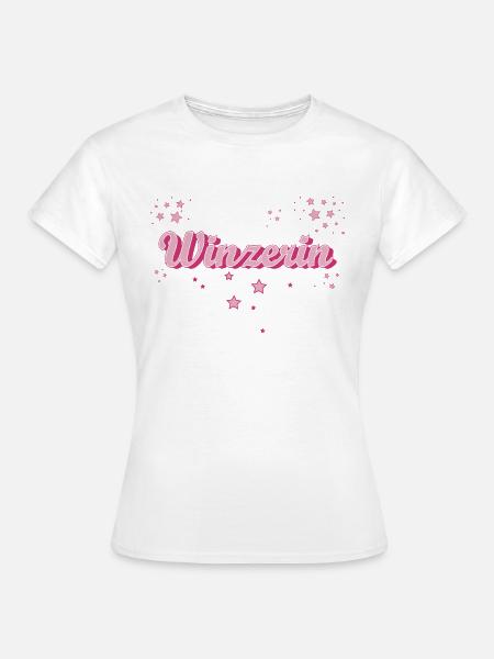 Weinbauer Abschluss-Geschenk Winzerin - Frauen T-Shirt - Weiß