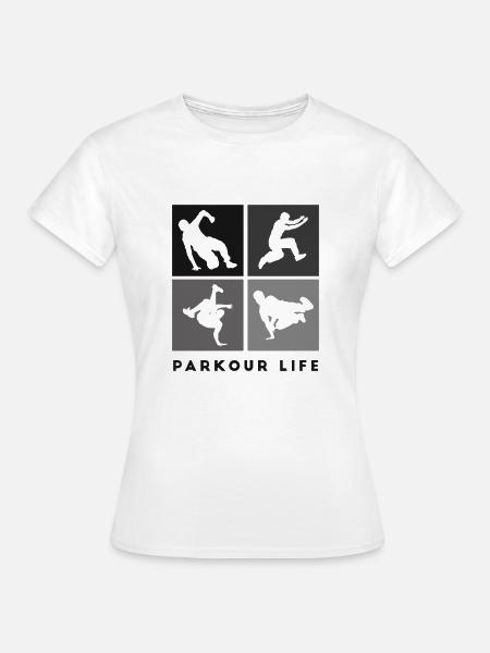 Parkour-Life Freerunning Freerunner - Frauen T-Shirt - Weiß